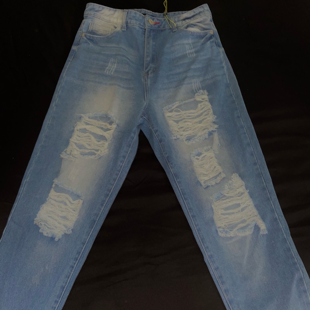 High Waisted Cropped Jeans